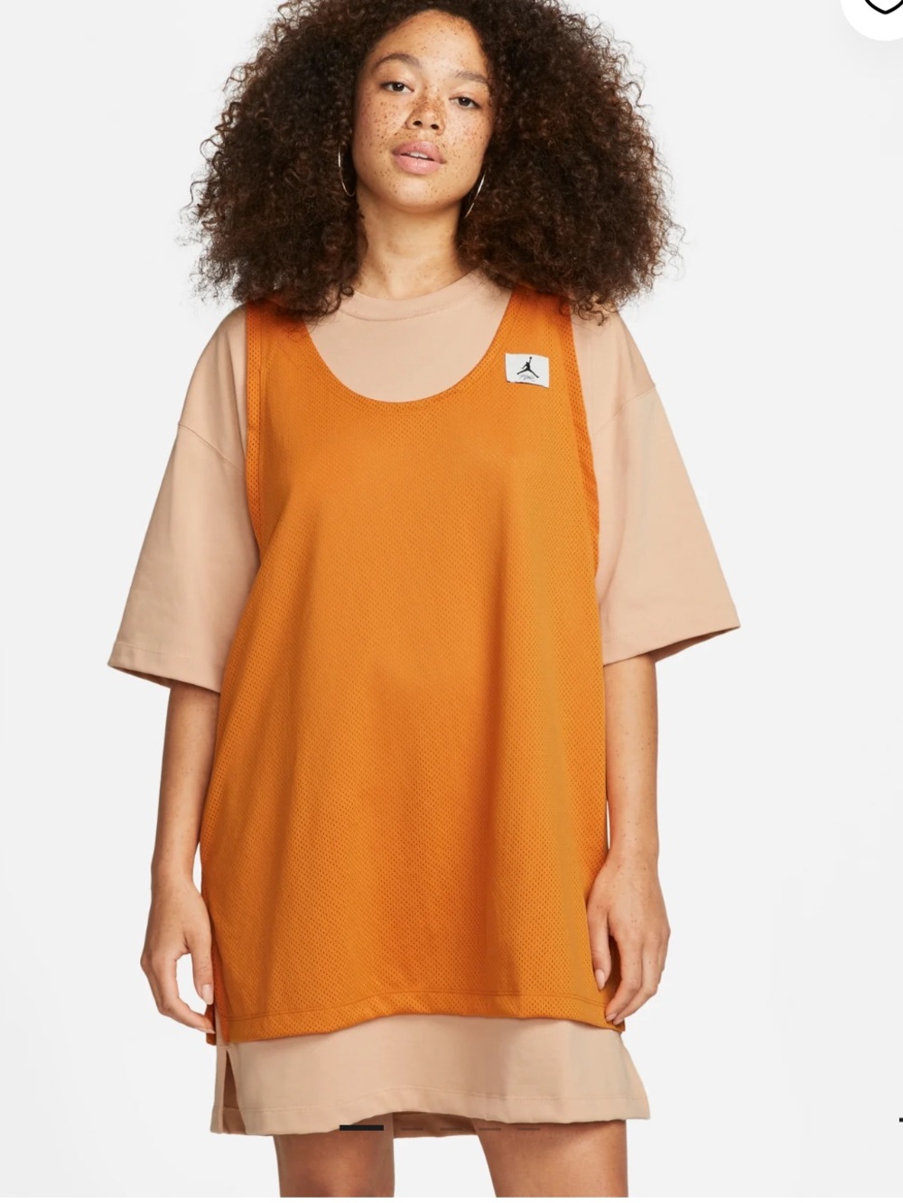 Jordan Women’s Orange Mesh Basketball Tank NWT